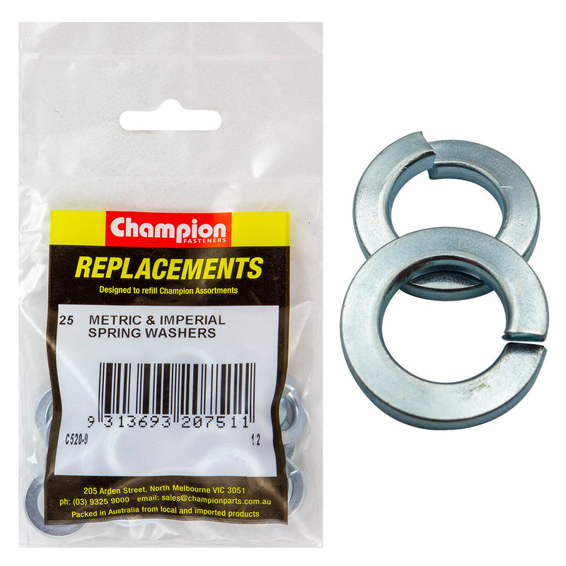 Champion 1/2in Flat Section Spring Washer -25pk Default Title