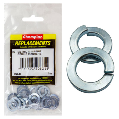 Champion 12mm Flat Section Spring Washer -20pk Default Title