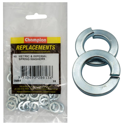 Champion 3/8in Flat Section Spring Washer -40pk Default Title