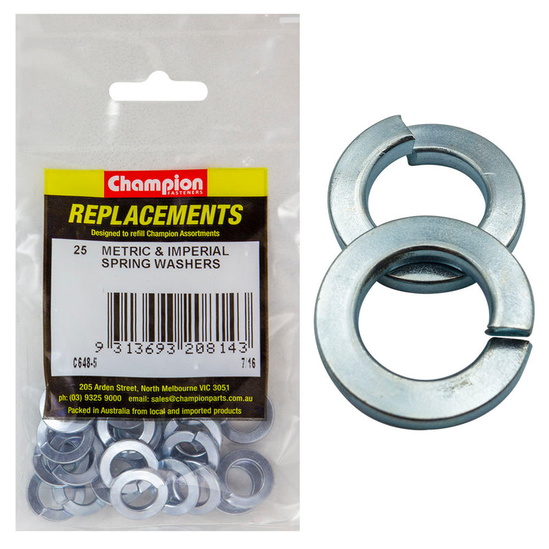 Champion 7/16in Flat Section Spring Washer -25pk Default Title