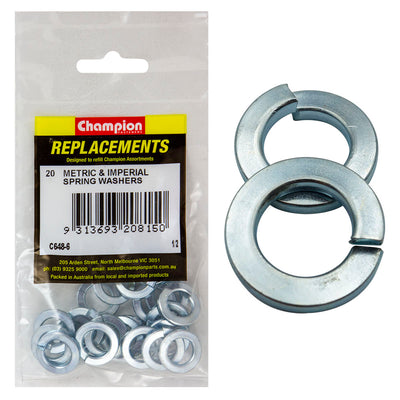 Champion 1/2in Flat Section Spring Washer -20pk Default Title