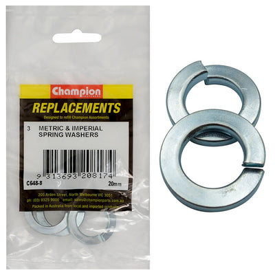 Champion 20mm Flat Section Spring Washer -3pk Default Title