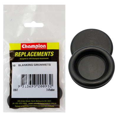 Champion 3/4in Rubber Blanking Grommets -10pk Default Title
