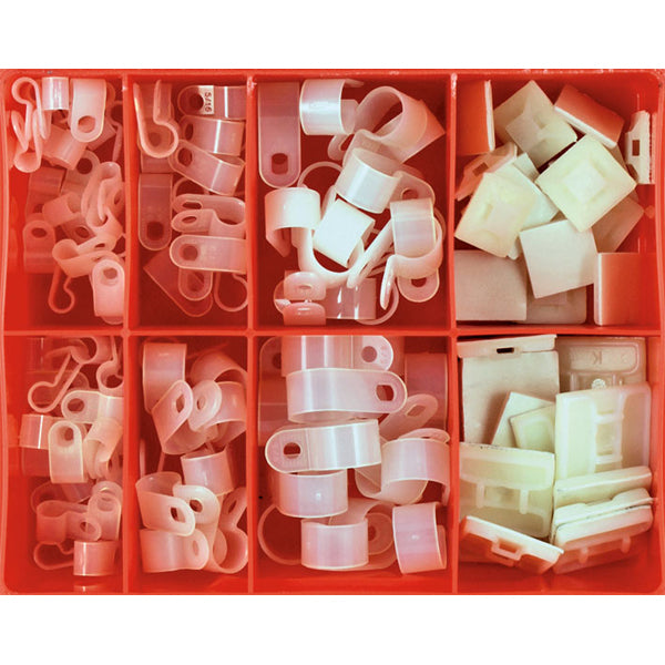 Champion 124pc P-Clamp & Cable Tie Mounts Assortment Default Title