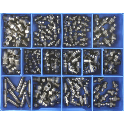 170PC MM/IMP. GREASE NIPPLE ASSORTMENT STAINLESS Default Title