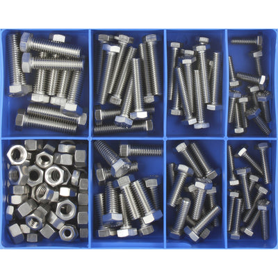 Champion 140pc UNC Set Screw & Nut Assortment 316/A4 Default Title