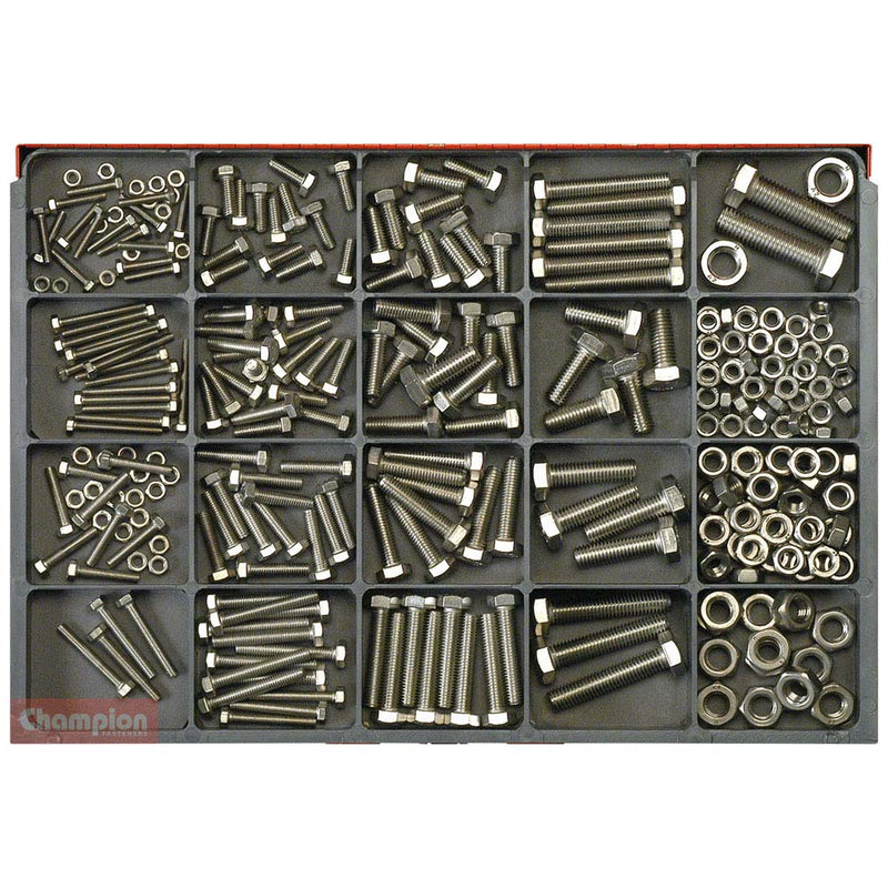 Champion 316pc Metric Set Screw & Nut Assortment 304/A2 Default Title