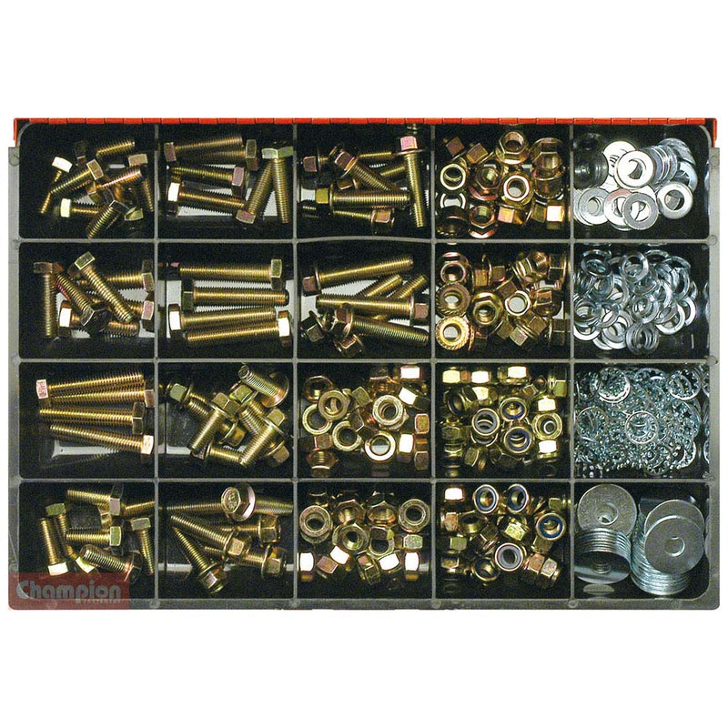 Champion Master Kit 401pc 10mm Bolt & Nut Asst GR8.8 Default Title