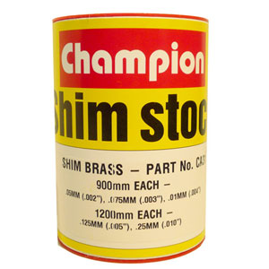 Champion Brass Shim Assortment 60mm Wide Roll (5 Sizes) Default Title