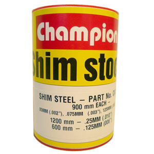 Champion Steel Shim Assortment 60mm Wide Roll (4 Sizes) Default Title