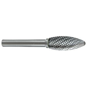 CARBIDE BURR 1/2 X 1-1/4IN X 1/4IN FLAME SHAPE DC Default Title