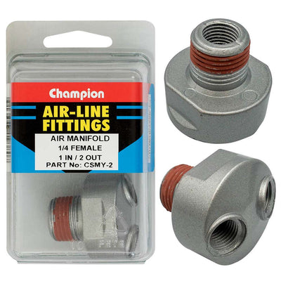 1/4IN UNIVERSAL AIR LINE MANIFOLD 1-IN-2-OUT - FML Default Title