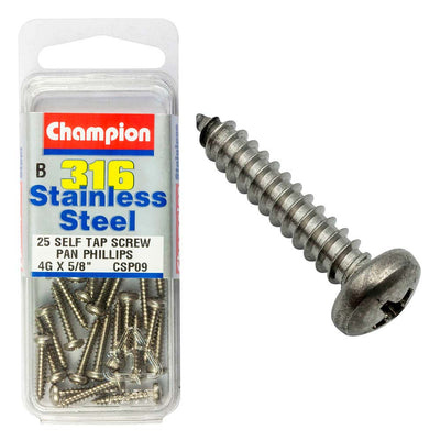 Champion 316/A4 S/Tap Set Screw - Pan 4G x 5/8in (B) Default Title