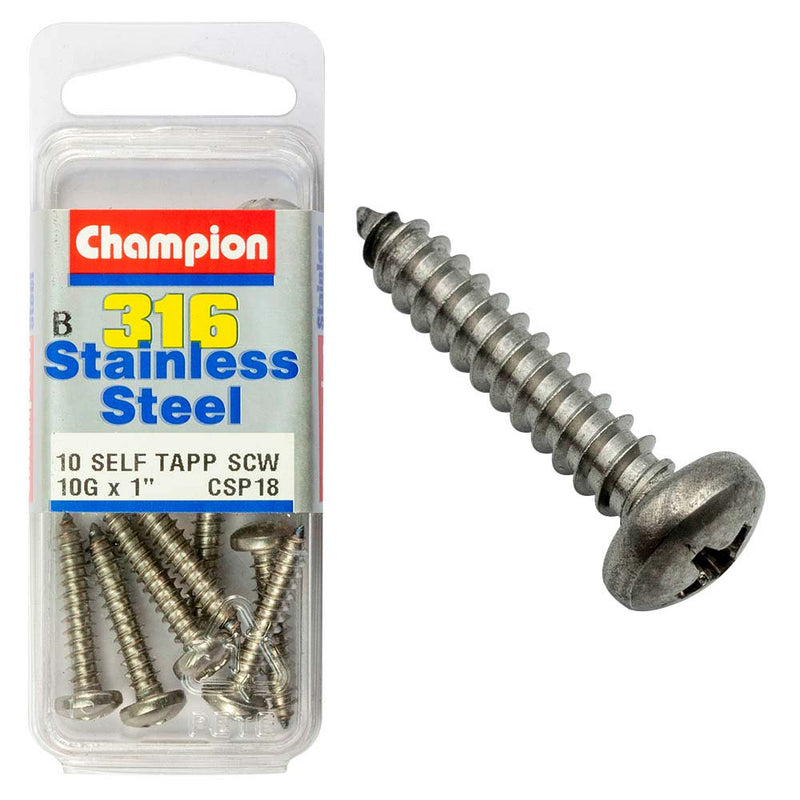 Champion 316/A4 S/Tap Set Screw - Pan 10G x 1 (B) Default Title