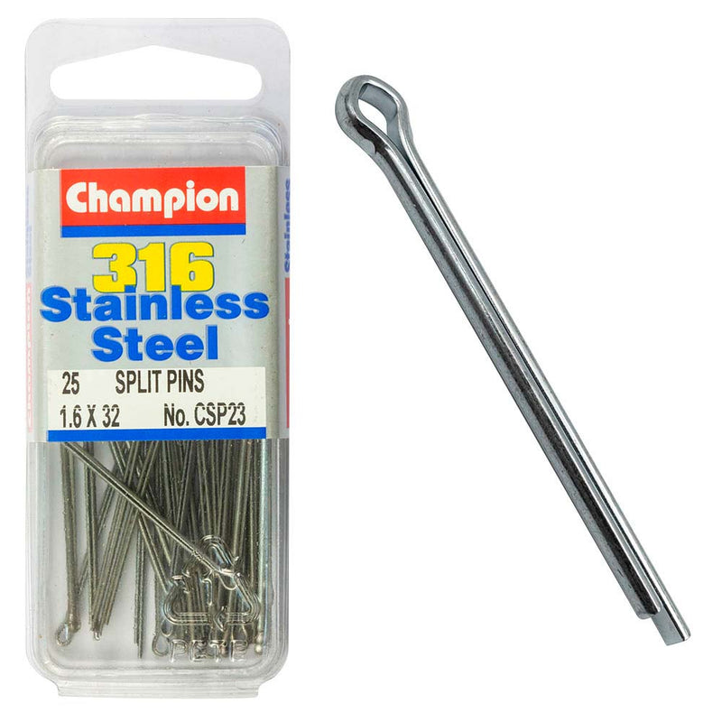 Champion 316/A4 Split Pin 1.6 x 32mm (A) Default Title