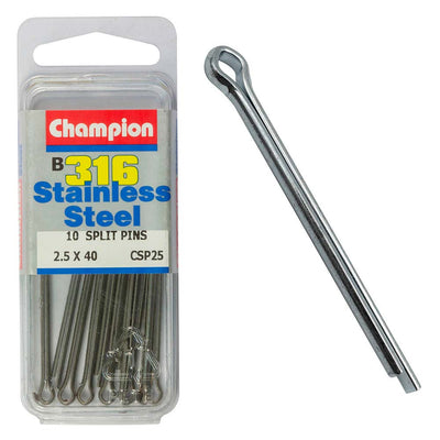 Champion 316/A4 Split Pin 2.5 x 40mm (B) Default Title