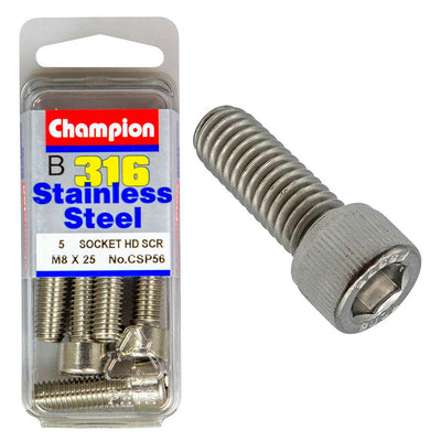 Champion 316/A4 M8 x 25 Socket HD Set Screw (B) Default Title