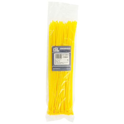 ISL 380 x 4.8mm Nylon Cable Tie - Yellow - 100pk Default Title