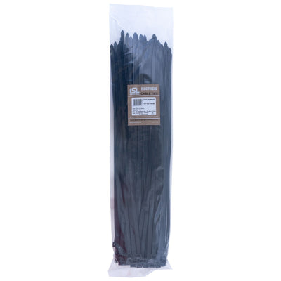 ISL 533 x 9.0mm UV Nylon Cable Tie - Blk. - 100pk Default Title