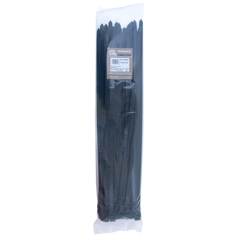 ISL 580 x 12.7mm UV Nylon Cable Tie - Blk. - 50pk Default Title