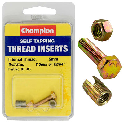 Champion S/Tapp. Thread Insert - M5 x 0.8mm -2pk Default Title