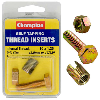 Champion S/Tapp. Thread Insert - M10 x 1.25mm -1pk Default Title