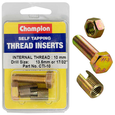 Champion S/Tapp. Thread Insert - M10 x 1.50mm -2pk Default Title