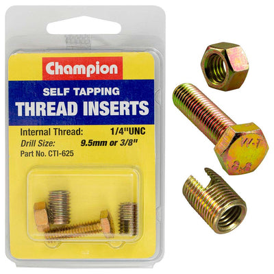 Champion S/Tapp. Thread Insert - 1/4in UNC -2pk Default Title
