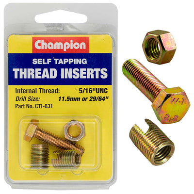 Champion S/Tapp. Thread Insert - 5/16in UNC -2pk Default Title