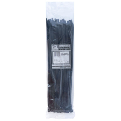 ISL 370x4.6mm Low Profile Cable Tie - UV Blk - 100pk Default Title