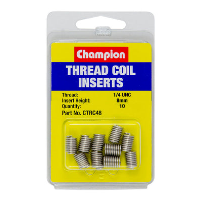 Champion 1/4in UNC x 8mm Thread Insert Refills -10pk Default Title