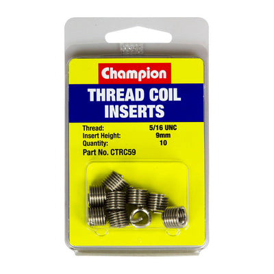 Champion 5/16in UNC x 9mm Thread Insert Refills -10pk Default Title
