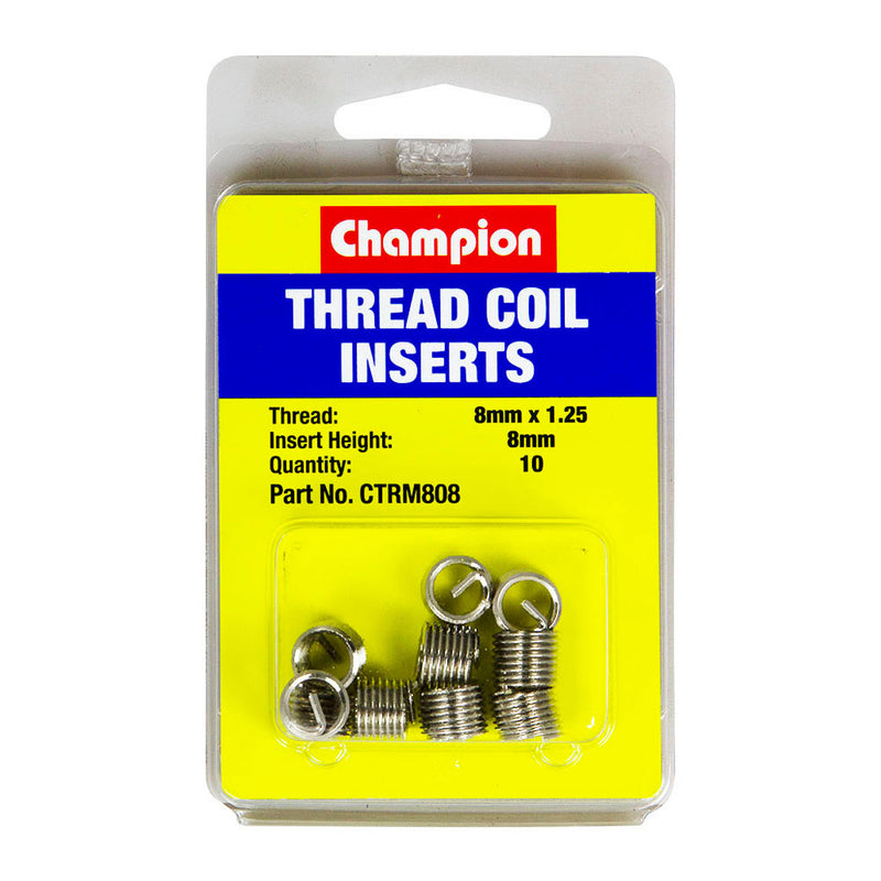 Champion M8 x 1.25 x 8mm Thread Insert Refills -10pk Default Title