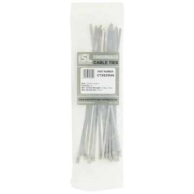 ISL 250 x 4.6mm 316 Stainless Cable Tie - 20pk Default Title