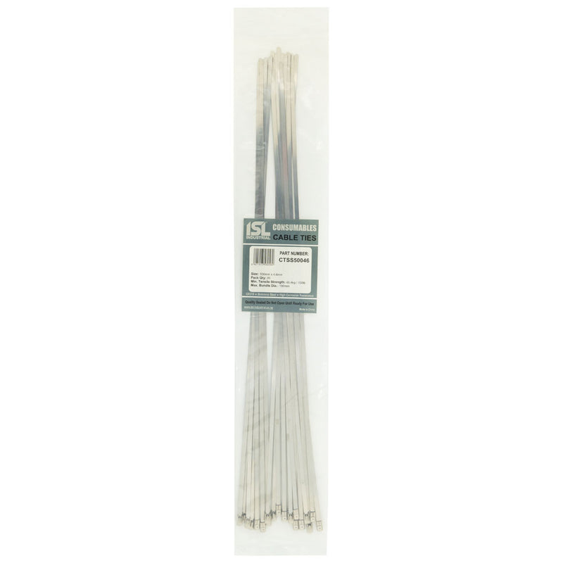ISL 500 x 4.6mm 316 Stainless Cable Tie - 20pk Default Title