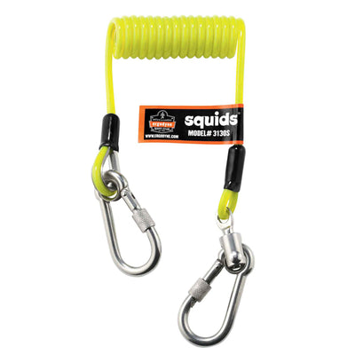 ERGODYNE COILED CABLE DUAL S/S CARABINEER 0.9KG** Default Title
