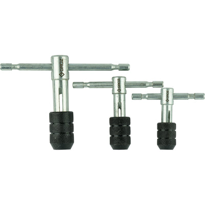 Groz Tap Wrench Set - T Handle Type (Set Of 3) Default Title