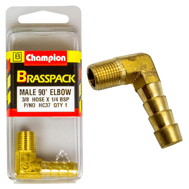 Champion Brass 3/8in x 1/4in 90Deg Male Elbow Default Title