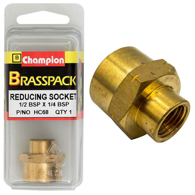 Champion Brass 1/2in x 1/4in BSP Reducing Socket Default Title