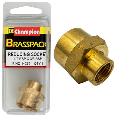 Champion Brass 1/2in x 3/8in BSP Reducing Socket Default Title