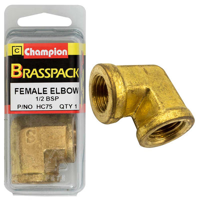 Champion Brass 1/2in BSP Female Elbow Default Title