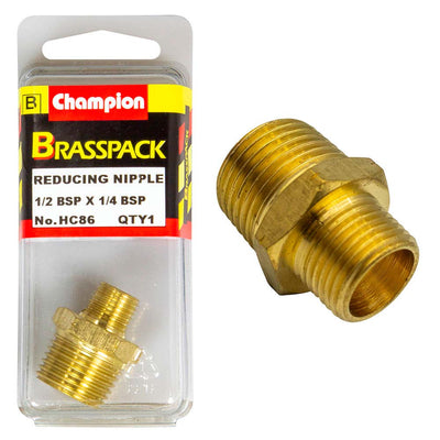 Champion Brass 1/2in x 1/4in BSP Reducing Nipple Default Title