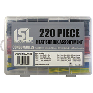 220pc ISL Heat Shrink Assortment 5-13mm x 45mm Default Title