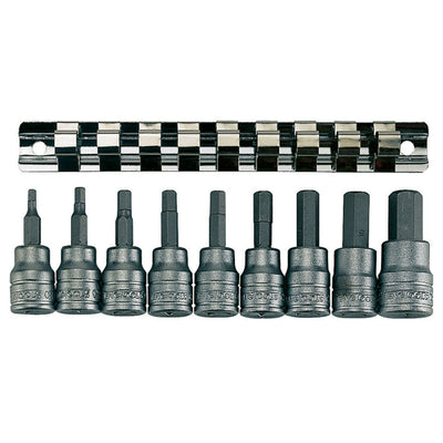 Teng 9pc 3/8in Dr. Metric Hex Bit Skt Set 3-12mm Default Title