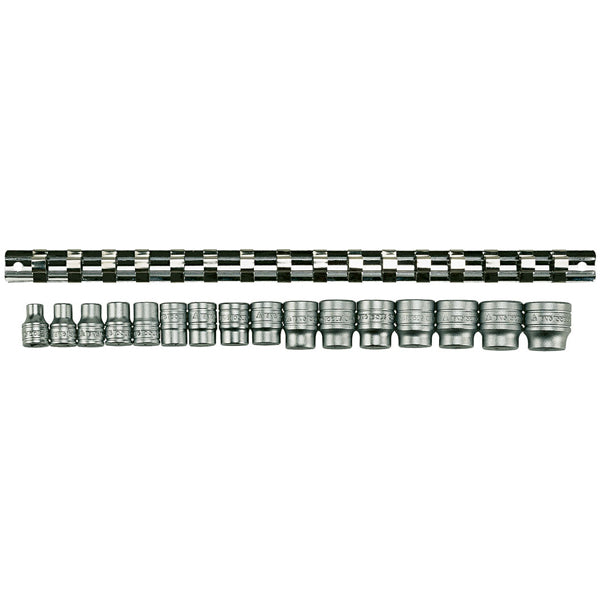 Teng 16pc 3/8in Dr. mm Socket Set 7-22mm 6Pnt Default Title