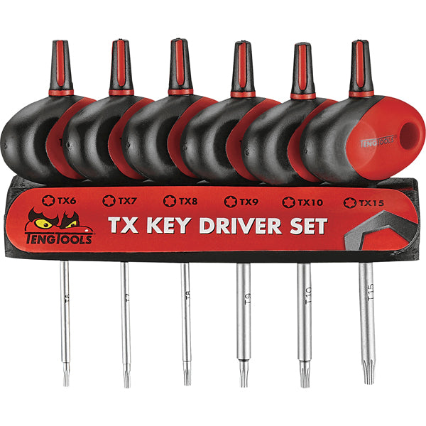 Teng 6pc MD Mini TX T-Handle S/Driver Set w/Holder Default Title
