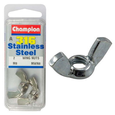 Champion 8mm Wing Nut - 316/A4 Default Title