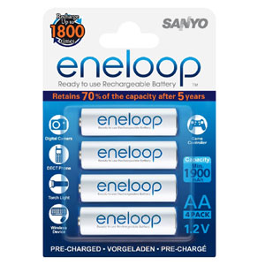 Panasonic Eneloop 1900Mah 1.2V Rechargeable AA Battery (4pk) Default Title