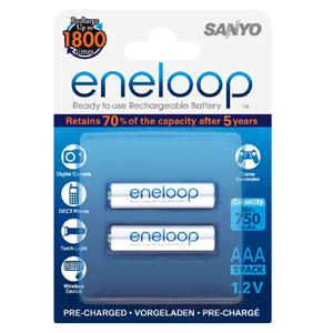 Panasonic Eneloop 750Mah 1.2V Rechargeable AAA Battery (2pk) Default Title