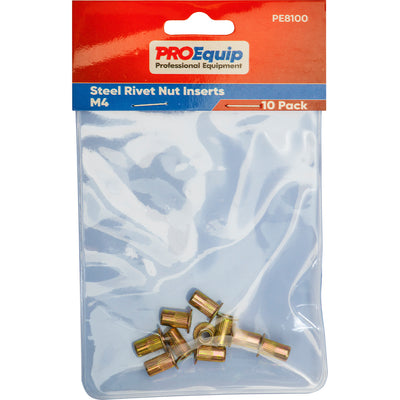 ProEquip M4 Steel Rivet Nut Inserts - 10pk Default Title